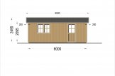 Holzgarage LORA (Elementbauweise), 4x6 m, 24 m² specification 3