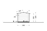Gartenhaus aus Holz PETER (34 mm), 3x3 m, 9 m² specification 6