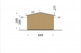 Holzgarage LORA (Elementbauweise), 4x6 m, 24 m² specification 4