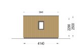 Gartenbüro PREMIUM (Isoliert, 34 mm + Holzverschalung), 6x4 m, 24 m² specification 5