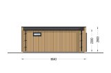 Gartenbüro PREMIUM (34 mm + Holzverschalung), 6.5x4.5 m, 26 m² specification 4
