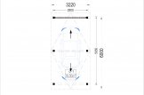 Carport aus Holz mit Seitenwand LUNA, 3.2x6 m specification 1