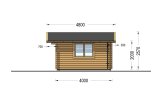 Gartenhaus aus Holz DREUX (34 mm), 5x4 m, 18 m² specification 5