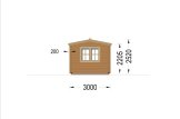 Gartenhaus aus Holz OAK S (66 mm), 6x3 m, 18 m² specification 3