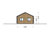 Blockbohlenhaus NICOLE S (Isoliert, 66 mm + Holzverschalung), 66 m² specification 5