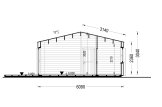 Blockbohlenhaus ANGELA (44 mm + Holzverschalung), 43 m² specification 6