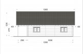 Blockbohlenhaus mit Terrasse AURA S (Extra Isoliert, 44+44 mm), 100 m² + 35 m² specification 6