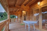 Blockbohlenhaus mit Terrasse AMELIA (Isoliert, 34+34 mm), 32 m² + 20 m² customer 2