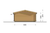 Gartenhaus aus Holz DREUX (34 mm), 5x4 m, 18 m² specification 4