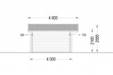 Gartenhaus aus Holz MARTA S (Isoliert, 44+44 mm), 5x4 m, 20 m² specification 3