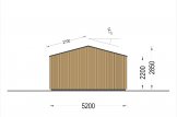 Gartenhaus aus Holz PIA (Elementbauweise), 5x5 m, 25 m² specification 4