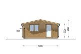 Gartenhaus aus Holz DREUX (44 mm), 5x5 m, 25 m² specification 2