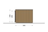 Gartenhaus aus Holz LAYLA (Isoliert, 34 mm + Verschalung), 6x3 m, 15 m² specification 3