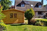 Carport aus Holz 4x5 m mit Schuppen (44 mm), 4x2.5 m customer 2