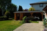 Carport aus Holz 4x5 m mit Schuppen (44 mm), 4x2.5 m customer 3