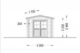 Gartenhaus aus Holz STRONGHOLD (44 mm), 3x6 m, 18 m² specification 3