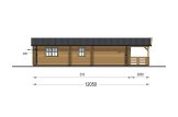 Blockbohlenhaus mit Terrasse DONNA S (44+44 mm), 63 m² + 11.5 m² specification 3