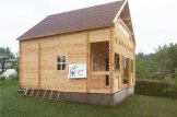 Isoliertes Blockbohlenhaus LIVINGTON 72 m² customer 1