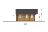 Blockbohlenhaus mit Schlafboden SCOOT S (34+34 mm), 27 m² + 9 m² specification 4