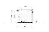 Gartenhaus aus Holz AMARA (34 mm + Verschalung), 5x3 m, 13 m² specification 5