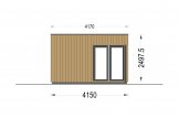 Gartenbüro PREMIUM (34 mm + Holzverschalung), 5x4 m, 20 m² specification 3