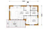Holzhaus zum Wohnen LUCIA 1 RV (Isoliert, KfW55), 40 m² specification 1