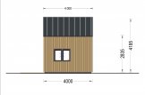 Kleines Holzhaus SARA (Isoliert, 34 mm + Holzverschalung), 20 m² specification 6