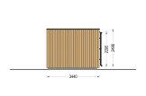 Gartenhaus aus Holz LAYLA (Isoliert, 34 mm + Holzverschalung), 5x3 m, 13 m² specification 5