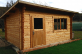 Gartenhaus DREUX (44 mm) 4x3 m, 12 m² mit Flachdach customer 3