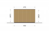 Gartenbüro PREMIUM (Extra Isoliert, 34 mm + Holzverschalung), 7x4 m, 28 m² specification 5