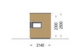 Gartenbüro PREMIUM L (34 mm + Holzverschalung), 3x2 m, 6 m² specification 5