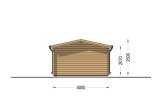 Gartenhaus aus Holz OSLO (34 mm), 5x4 m, 20 m² specification 5