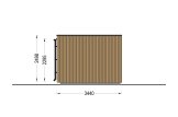 Gartenhaus aus Holz LAYLA (Isoliert, 34 mm + Verschalung), 5x3 m, 13 m² specification 3