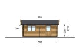 Doppelgarage aus Holz CLASSIC DUO (44 mm), 6x6 m, 36 m² specification 3