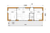 Fertighaus aus Holz BELLA I PV (Isoliert, KfW55), 46 m² specification 1