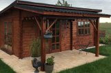 Gartenhaus aus Holz mit Terrasse HELEN (44 mm), 6x6 m, 24 m² + 12.5 m² customer 1