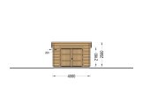 Holzgarage mit Flachdach MODERN (34 mm), 4x6 m, 21 m² specification 2