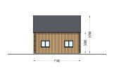 Blockbohlenhaus ALINA (Isoliert, 34 mm + Holzverschalung), 46 m² specification 6