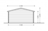 Gartenhaus aus Holz RENNES (34 mm), 4x3 m, 12 m² specification 4