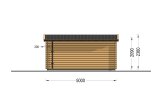Gartenhaus aus mit Flachdach Holz DREUX (44 mm), 5x4 m, 20 m² specification 4