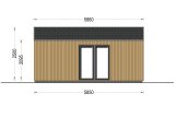 Gartenhaus aus Holz PIA S (34 mm + Holzverschalung), 5x5 m, 25 m² specification 5