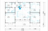 Blockbohlenhaus RIVIERA (120 mm) 120 m² specification 1