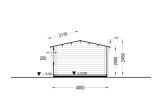 Gartenhaus aus Holz RENNES (34 mm) 4x3 m, 12 m² specification 6