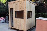 Gartenbüro PREMIUM L (Extra Isoliert, 34 mm + Holzverschalung), 2x2 m, 4 m² customer 1