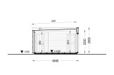 Gartenbüro PREMIUM (34 mm + Holzverschalung), 6.5x4.5 m, 26 m² specification 6
