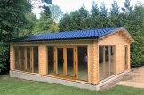 Blockbohlenhaus MARINA (Extra Isoliert, 44+44 mm), 48 m² customer 3