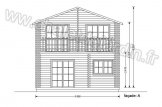 Blockbohlenhaus TOULOUSE (120 mm) 91 m² specification 3