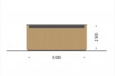 Holzgarage mit Flachdach STELA F (Elementbauweise), 6x6 m, 36 m² specification 4