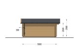 Gartenhaus aus Holz WISSOUS (44 mm), 5x5 m, 25 m² specification 3