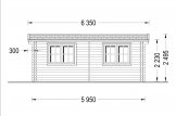 Gartenhaus aus Holz STRONGHOLD (44 mm), 3x6 m, 18 m² specification 2